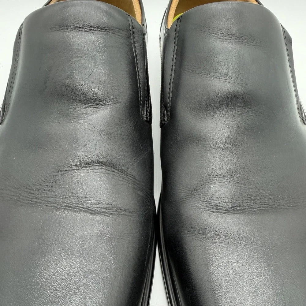 Florsheim Men's Midtown Moc Toe Slip On Black Leather Comfortech Size 12M